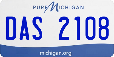 MI license plate DAS2108