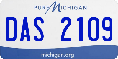 MI license plate DAS2109