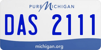 MI license plate DAS2111