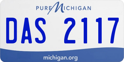 MI license plate DAS2117