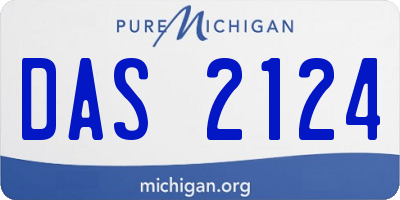 MI license plate DAS2124