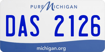 MI license plate DAS2126