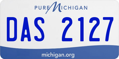 MI license plate DAS2127