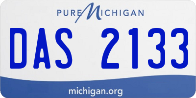 MI license plate DAS2133