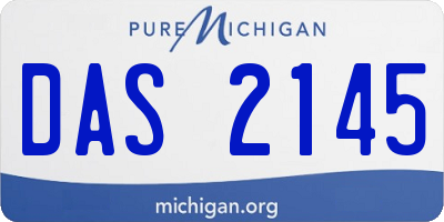 MI license plate DAS2145