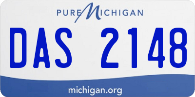 MI license plate DAS2148
