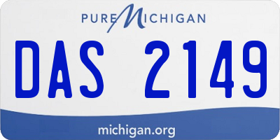 MI license plate DAS2149