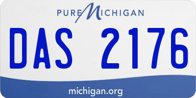 MI license plate DAS2176