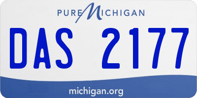 MI license plate DAS2177