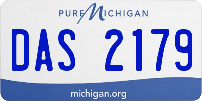 MI license plate DAS2179