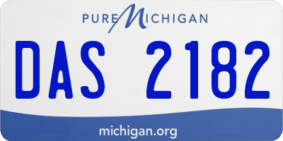 MI license plate DAS2182