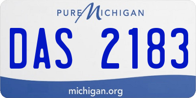 MI license plate DAS2183