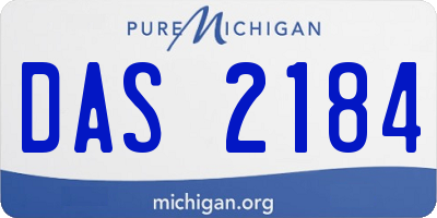 MI license plate DAS2184