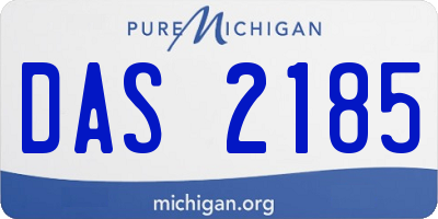 MI license plate DAS2185