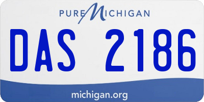 MI license plate DAS2186