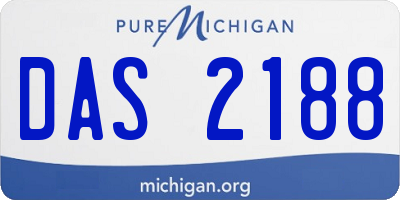 MI license plate DAS2188