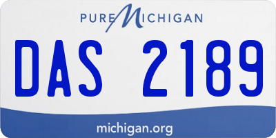 MI license plate DAS2189