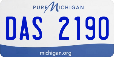 MI license plate DAS2190