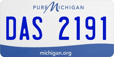 MI license plate DAS2191