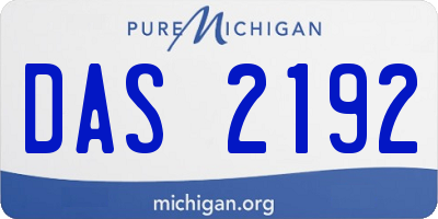 MI license plate DAS2192