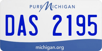 MI license plate DAS2195