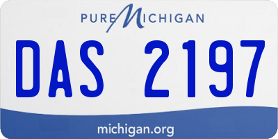 MI license plate DAS2197