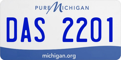 MI license plate DAS2201