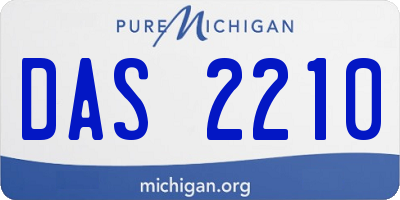 MI license plate DAS2210