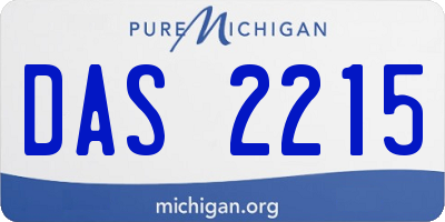 MI license plate DAS2215