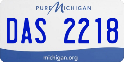 MI license plate DAS2218