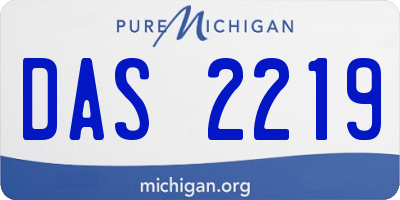 MI license plate DAS2219