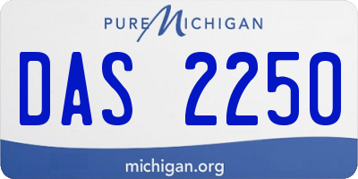 MI license plate DAS2250