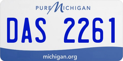 MI license plate DAS2261