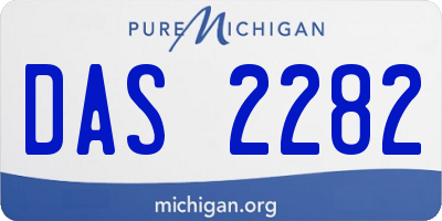 MI license plate DAS2282