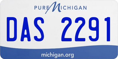 MI license plate DAS2291