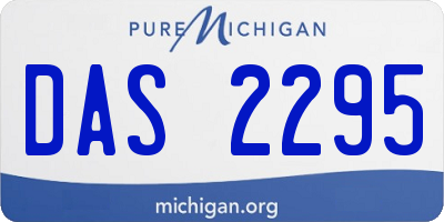 MI license plate DAS2295