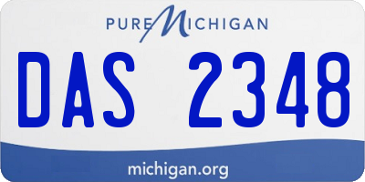 MI license plate DAS2348