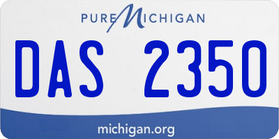 MI license plate DAS2350