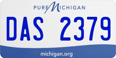 MI license plate DAS2379