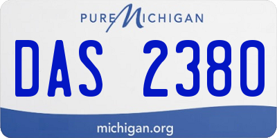 MI license plate DAS2380
