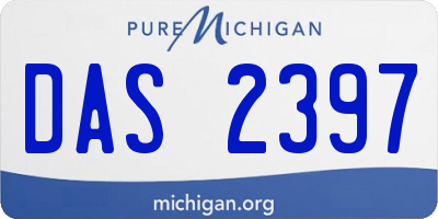 MI license plate DAS2397