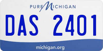 MI license plate DAS2401