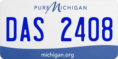 MI license plate DAS2408