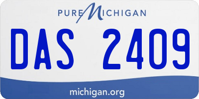 MI license plate DAS2409