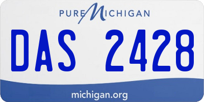 MI license plate DAS2428