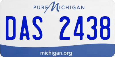 MI license plate DAS2438