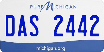MI license plate DAS2442