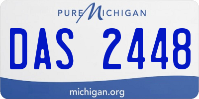 MI license plate DAS2448