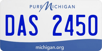 MI license plate DAS2450