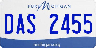 MI license plate DAS2455